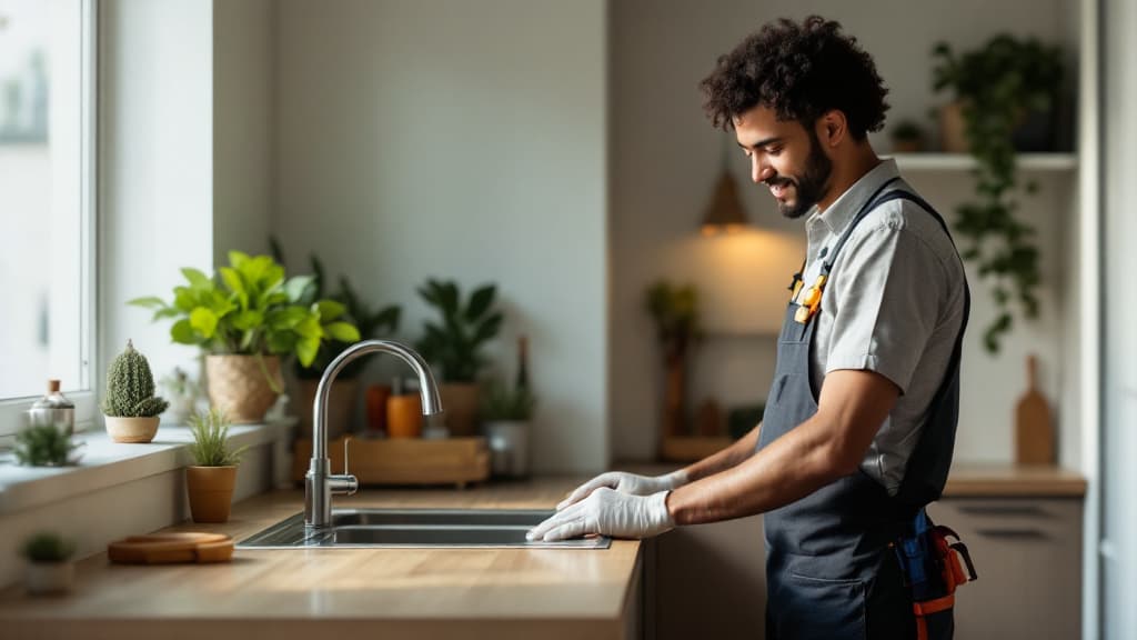 Local service professional at work